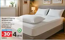 Carrefour Copriguanciale in jersey con zip 100% cotone offerta