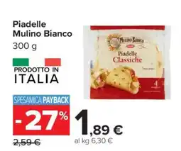 Carrefour Piadelle Mulino Bianco offerta