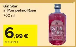 Carrefour Gin Star al Pompelmo Rosa offerta