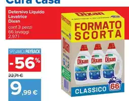 Carrefour Detersivo Liquido Lavatrice Dixan offerta