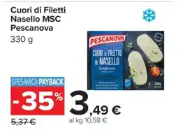 Carrefour Cuori di Filetti Nasello MSC Pescanova offerta