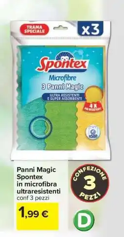 Carrefour Panni Magic Spontex offerta