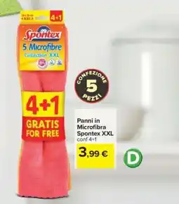 Carrefour Panni in Microfibra Spontex XXL offerta
