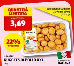 ALDI NUGGETS DI POLLO XXL offerta