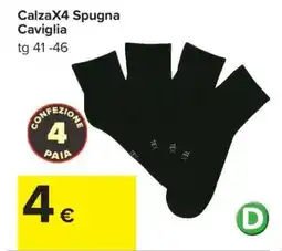 Carrefour CalzaX4 Spugna Caviglia offerta