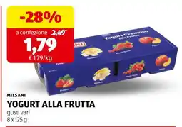 ALDI MILSANI YOGURT ALLA FRUTTA offerta