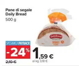 Carrefour PANE DI SEGALE DAILY BREAD offerta