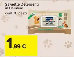 Carrefour Salviette detergenti in bamboo offerta