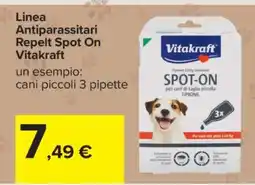 Carrefour Linea Antiparassitari Repelt Spot On Vitakraft offerta
