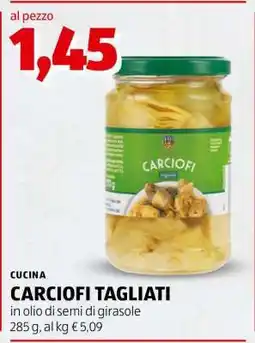 ALDI CARCIOFI TAGLIATI offerta