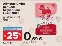 Carrefour Alimento Umido per Cani Miglior Cane Unico 100% offerta