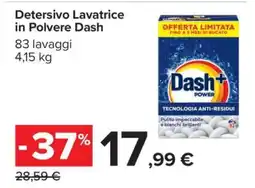 Carrefour Detersivo Lavatrice in Polvere Dash offerta