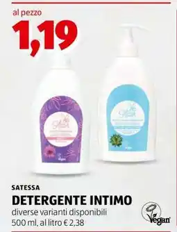 ALDI SATESA DETERGENTE INTIMO offerta