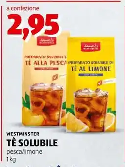 ALDI WESTMINSTER TÈ SOLUBILE offerta