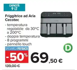 Carrefour Friggitrice ad Aria Cecotec offerta
