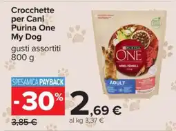 Carrefour Crocchette per Cani Purina One My Dog offerta
