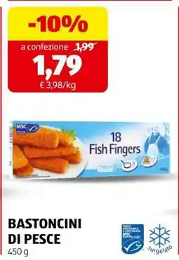ALDI BASTONCINI DI PESCE offerta