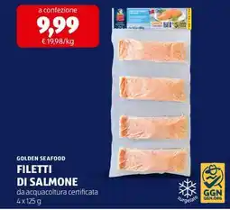 ALDI GOLDEN SEAFOOD FILETTI DI SALMONE offerta