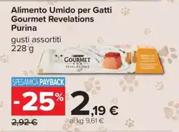 Carrefour Alimento Umido per Gatti Gourmet Revelations Purina offerta