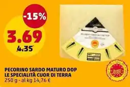 PENNY Pecorino sardo maturo dop le specialità cuor di terra offerta