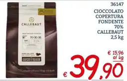 Zona Cioccolato copertura fondente 70% Callebaut offerta