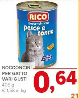 Todis Rico bocconcini con pesce e tonno offerta