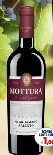 IperFamila Mottura Negroamaro Salento offerta