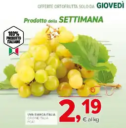 Todis Uva bianca Italia offerta