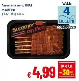 IperFamila Arrosticini suino BBQ Martini offerta