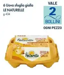 IperFamila Uova sfoglia gialla Le Naturelle offerta