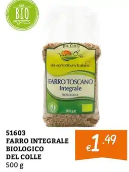 Zona Farro integrale biologico del Colle offerta
