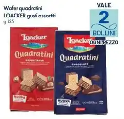 IperFamila Wafer quadratinini Loacker offerta