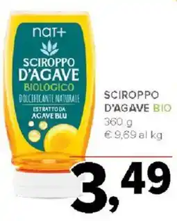 Todis nat+ sciroppo d'agave biologico offerta