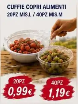A Casa Mia Cuffie copri alimenti offerta