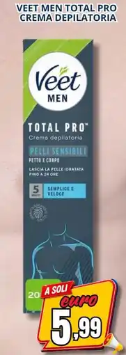 A Casa Mia Veet Men Total Pro Crema depilatoria offerta