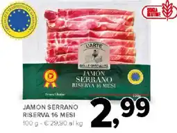 Todis L'arte delle specialità Jamón Serrano Riserva 16 mesi offerta