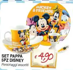 Bernava Set pappa 5pz disney offerta