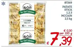 Zona Patate stick McCain offerta