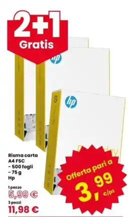 Eurospar Risma carta A4 FSC Hp offerta