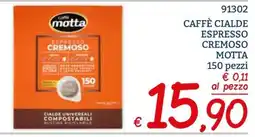 Zona Caffè Cialde Espresso Cremoso Motta offerta