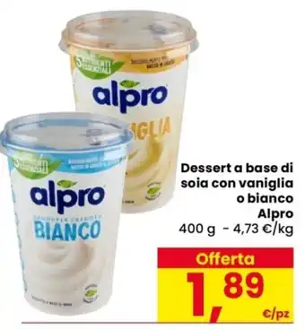 Dessert a base di soia con vaniglia o bianco Alpro