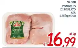 Zona Coniglio disossato AIA offerta