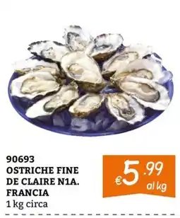 Zona Ostriche fine de claire n1a. francia offerta