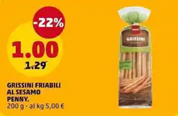 PENNY Grissini friabili al sesamo offerta
