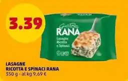 PENNY Lasagne Ricotta e Spinaci Rana offerta