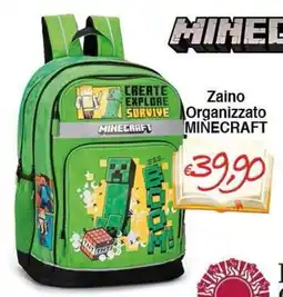 Bernava Zaino Organizzato Minecraft offerta
