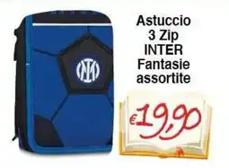 Bernava Astuccio 3 Zip INTER offerta