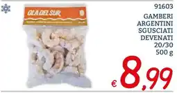 Zona Gamberi argentini sgusciati devenati offerta