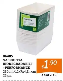 Zona Vaschetta biodegradabile +performance offerta