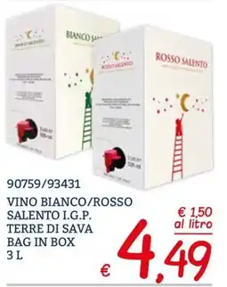 Zona Vino bianco/rosso salento i.g.p. terre di sava offerta